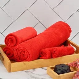 Black Gold Solid Microfiber Towel Set-47