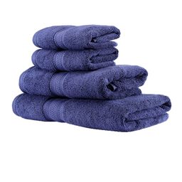 BOMBAY DYEING Super Ultrx Zero Tuest Blue Set Of 4 650 GSM Soft & Durable Cotton Towel Set image 2