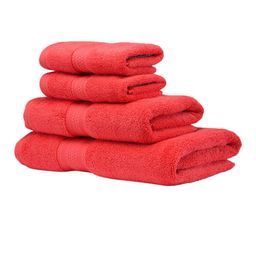 BOMBAY DYEING Super Ultrx Zero Tuest Red Set of 4 650 GSM Soft & Durable Cotton Towel Set image 3