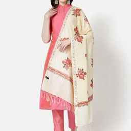 SWI Stylish Floral Embroidered Shawl-image-41