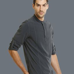 IDENTITI Men Grey Standard Slim Fit Casual Shirt-image-31