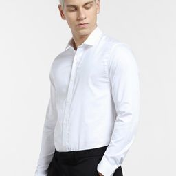 Jack & Jones Spread Collar Slim Fit Casual Cotton Shirt-image-65