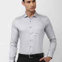 Van Heusen Men Slim Fit Formal Pure Cotton Shirt-image-40