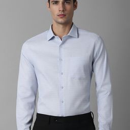 Louis Philippe Slim Fit Textured Self Design Formal Shirt-image-81