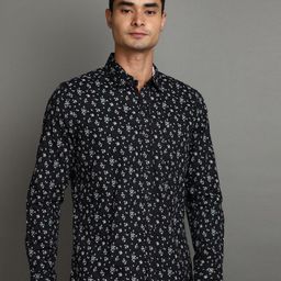 V-Mart Floral Printed Twill Weave Cotton Casual Shirt-image-24