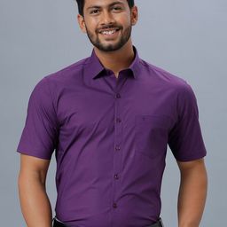 Ramraj Standard Short Sleeves Cotton Formal Shirt-image-83