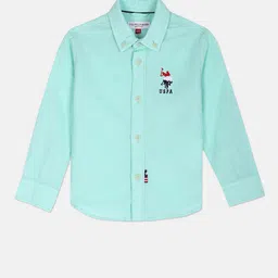 U.S. Polo Assn. Kids Boys Button Down Collar Cotton Casual Shirt-25