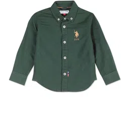 U.S. Polo Assn. Kids Boys Button-Down Collar Casual Cotton Linen Shirt-27