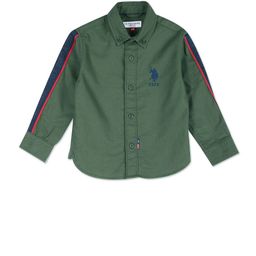U.S. Polo Assn. Kids Boys Spread Collar Pure Cotton Casual Shirt-picture-48