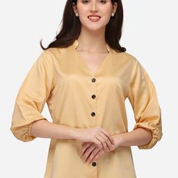 Smarty Pants Women Gold-Toned Semiformal Shirt-image-18