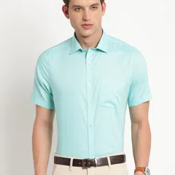 Turtle Men Modern Spread Collar Pure Cotton Formal Shirt-image-59