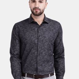 Cotstyle Premium Geometric Printed Cotton Formal Shirt-image-59