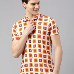 ZEDD Relaxed Fit Geometric Printed Casual Shirt-picture-9