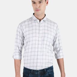 Duke Men Slim Fit Tartan Checks Opaque Checked Casual Shirt-image-36