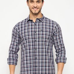 Duke Men Slim Fit Tartan Checks Opaque Checked Casual Shirt-image-103