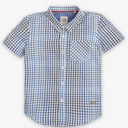Ed-a-Mamma Boys Premium Gingham Checks Opaque Checked Casual Shirt-34