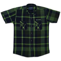 CAVIO Boys Comfort Tartan Checked Spread Collar Pure Cotton Casual Shirt-image-73