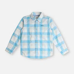 Pepe Jeans Boys Buffalo Checked Cotton Casual Shirt-picture-41