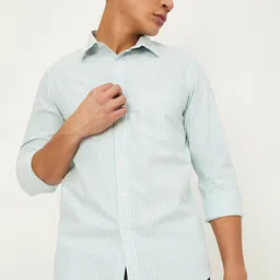 max Vertical Striped Pure Cotton Casual Shirt-picture-7