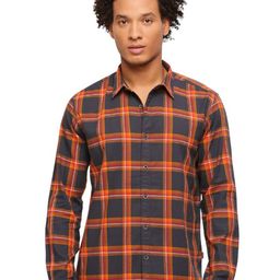 Pepe Jeans Tartan Checked Spread Collar Pure Cotton Casual Shirt-image-76