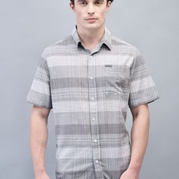 Woodland Men Opaque Checked Casual Shirt-image-34