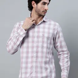Cantabil Men Opaque Checked Casual Shirt-image-81