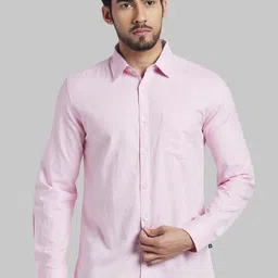 Parx Men Red Slim Fit Opaque Checked Casual Shirt-image-50