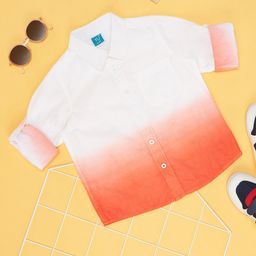YU by Pantaloons Boys Colourblocked Spread Collar Roll Up Sleeves Pure Cotton Shirt-image-62