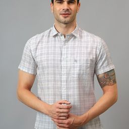 Cantabil Comfort Checked Casual Shirt-image-38