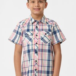 KATE & OSCAR Boys Smart Checked Cotton Casual Shirt-image-69
