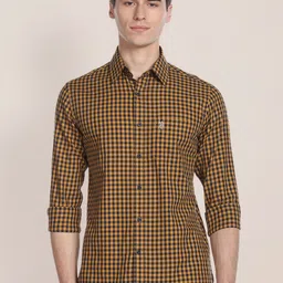 U.S. Polo Assn. Men Gingham Checked Twill Casual Shirt-image-80