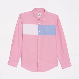 Allen Solly Junior Boys Slim Fit Spread Collar Colourblocked Cotton Casual Shirt-image-88