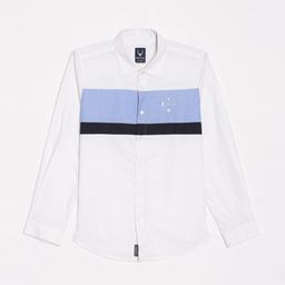 Allen Solly Junior Boys Slim Fit Spread Collar Colourblocked Cotton Casual Shirt-image-89
