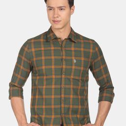 U.S. Polo Assn. Denim Co. Men Checked Slim Fit Casual Cotton Shirt-picture-45