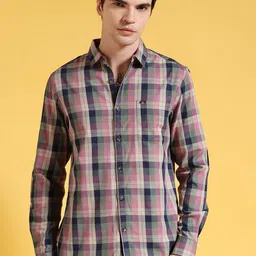 The Indian Garage Co Tartan Checked Slim Fit Pure Cotton Shirt-image-75