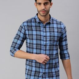 SHOWOFF Men Comfort Tartan Checked Casual Shirt-picture-19