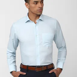Van Heusen Self Design Formal Pure Cotton Shirt-image-44