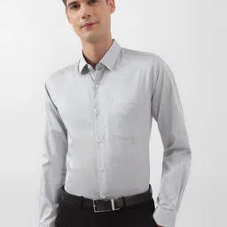 Peter England Spread Collar Slim Fit Cotton Formal Shirt-picture-45