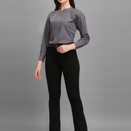 Kinjo Grey Crepe Top-image-106