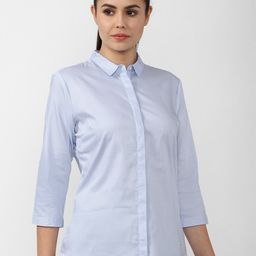 Van Heusen Woman Blue Casual Shirt-picture-30