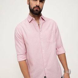 VALEN CLUB Slim Fit Checked Casual Shirt-image-34
