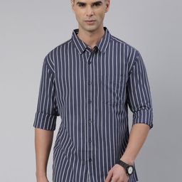Metronaut Slim Fit Striped Cotton Casual Shirt-image-69