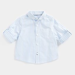 mothercare Infants Boys Striped Cotton Casual Shirt-image-82