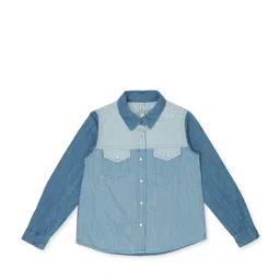 Pepe Jeans Girls Colourblocked Cotton Casual Shirt-image-61