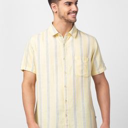 SPYKAR Men Plus Size Striped Casual Shirt-image-101