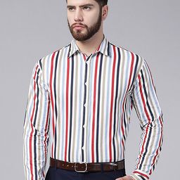 A.T.U.N. Striped Long Sleeves Pure Cotton Casual Shirt-image-17