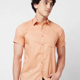 SPYKAR Short Sleeves Regular Fit Cotton Opaque Casual Shirt-image-38