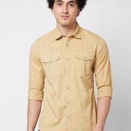 SPYKAR Spread Collar Cotton Casual Shirt-image-25