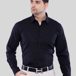 ASCIIBLUES Opaque Cotton Slim Fit Formal shirt-image-99