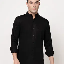ADWYN PETER New Mandarin Collar Cotton Casual Shirt-image-78